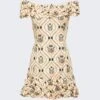 Jardin Jarron Mini Dress Cream