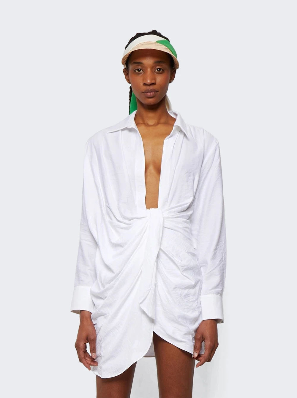 Jacquemus La Robe Bahia Mini Dress White - Image 3