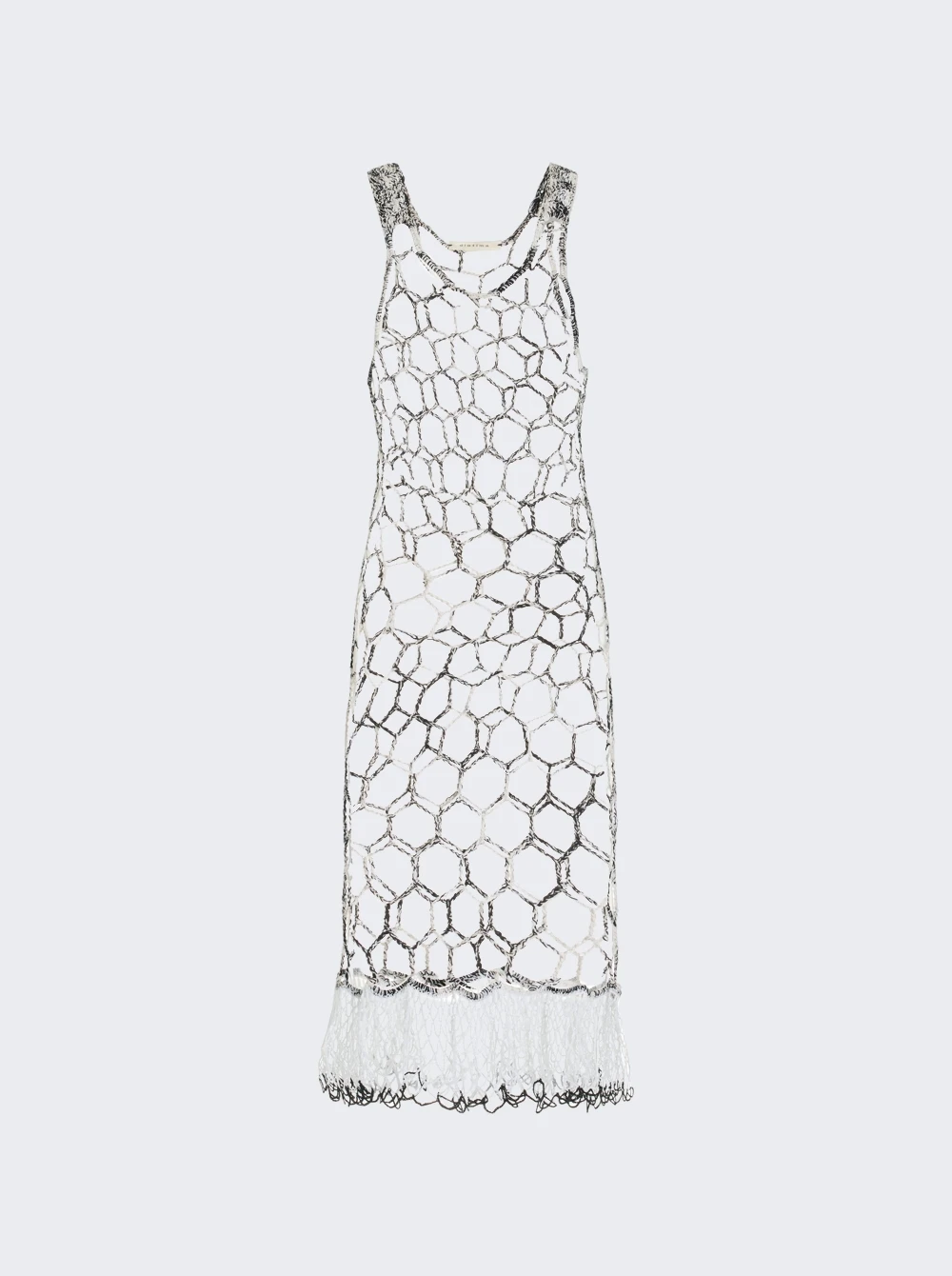 Marina Dress White And Black