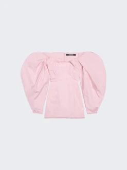 Jacquemus La Robe Taffeta Mini Dress Light Pink
