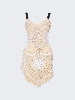 Trio Web Dress Natural White