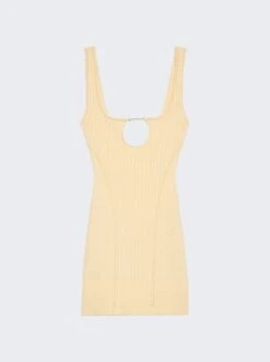 Jacquemus La Mini Robe Sierra Dress Light Ivory