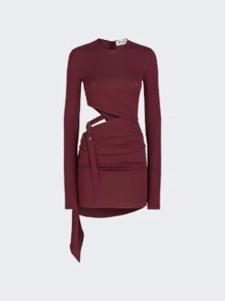 Jersey Mini Dress Dark Grapes