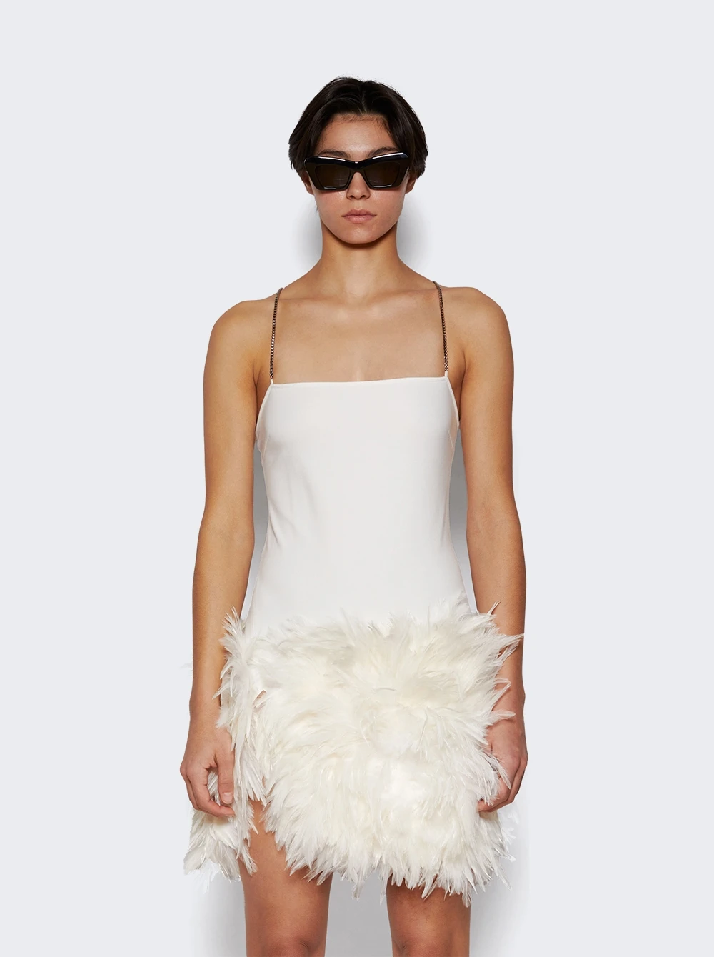 Fujiko Mini Dress White - Image 3