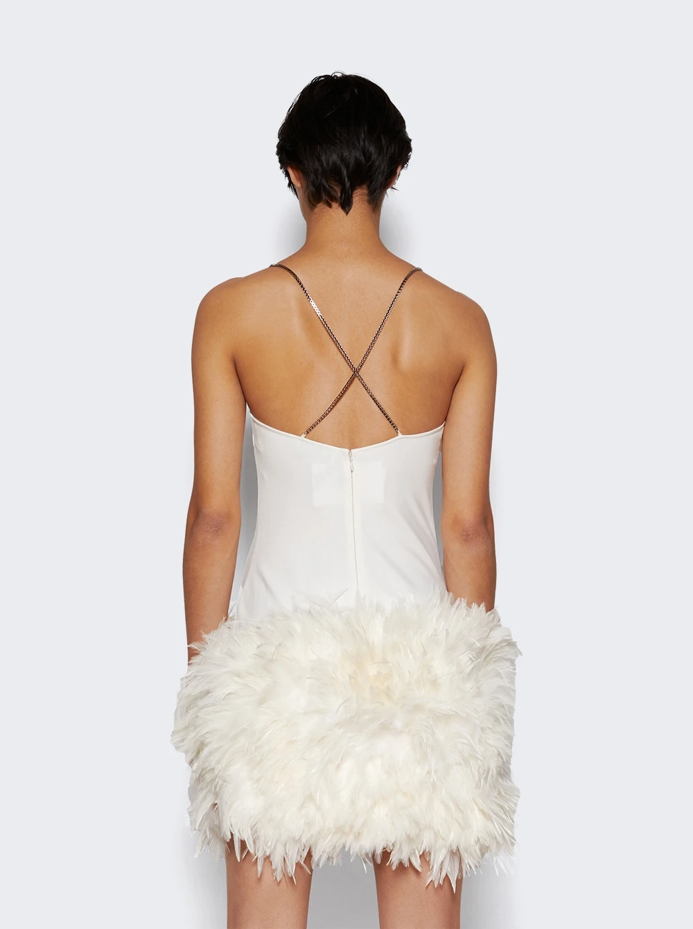 Fujiko Mini Dress White - Image 5