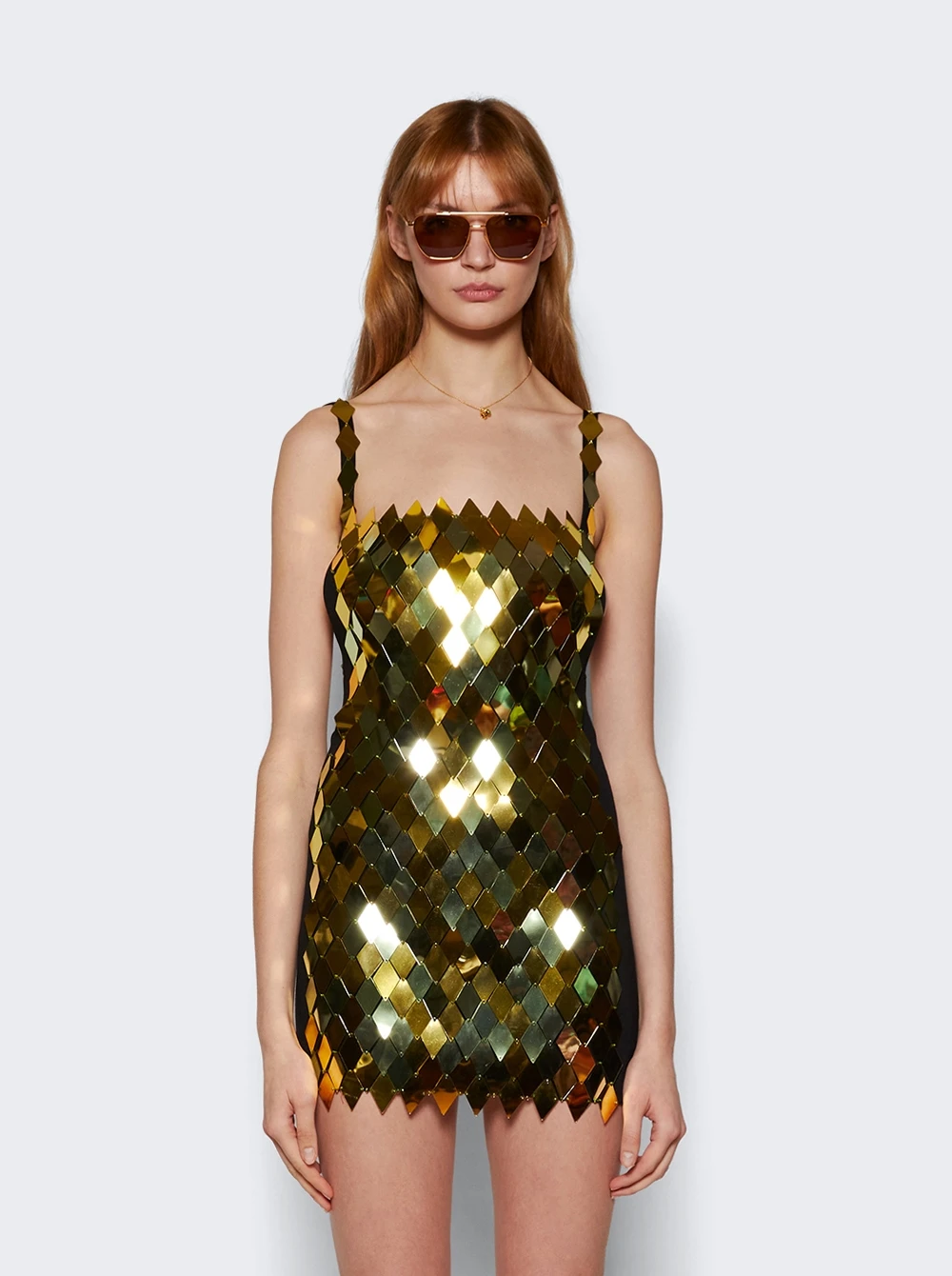 Rue Mini Dress Gold - Image 3