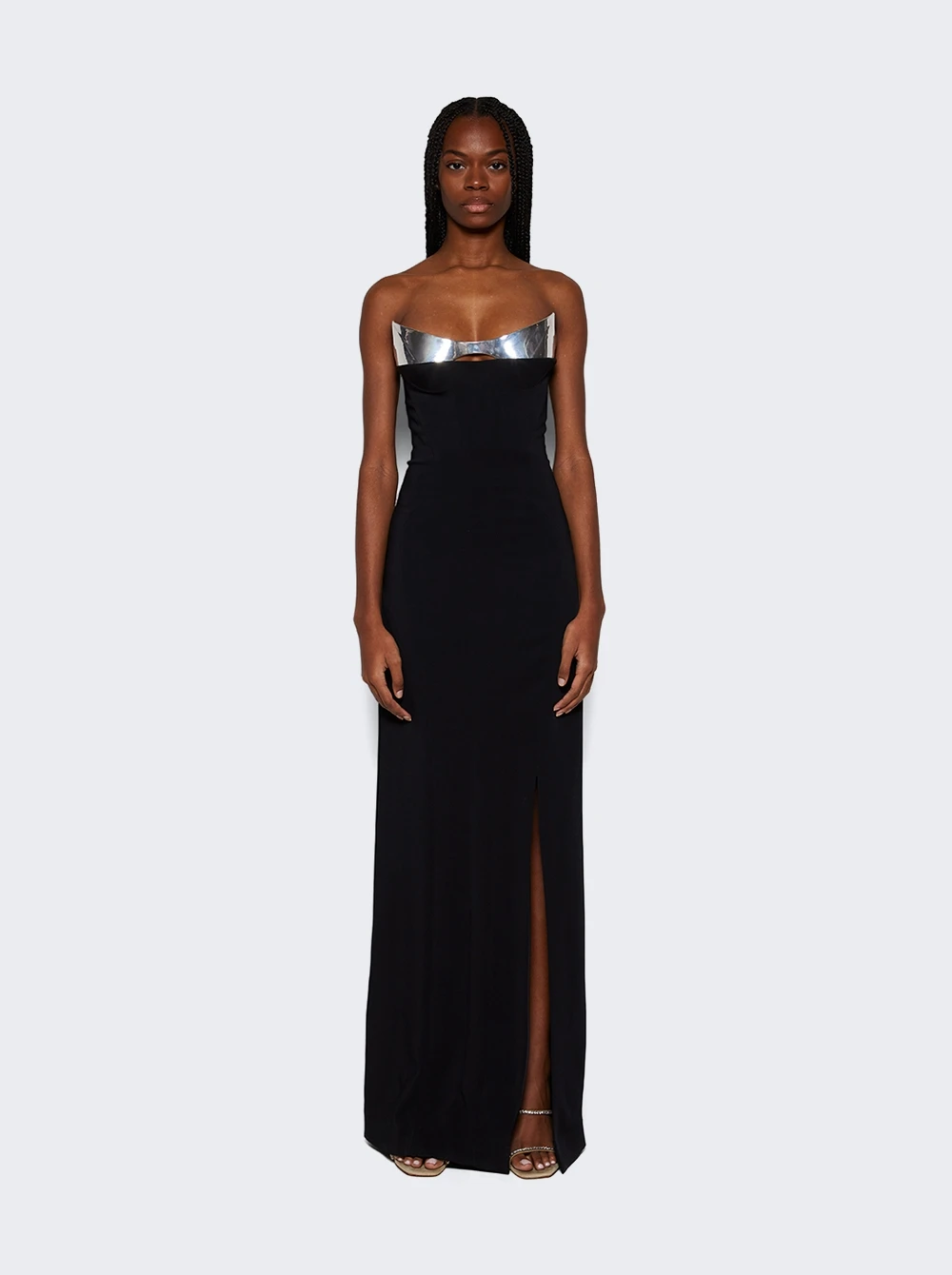 Mugler Signature Structured Strapless Dress Black - Image 3