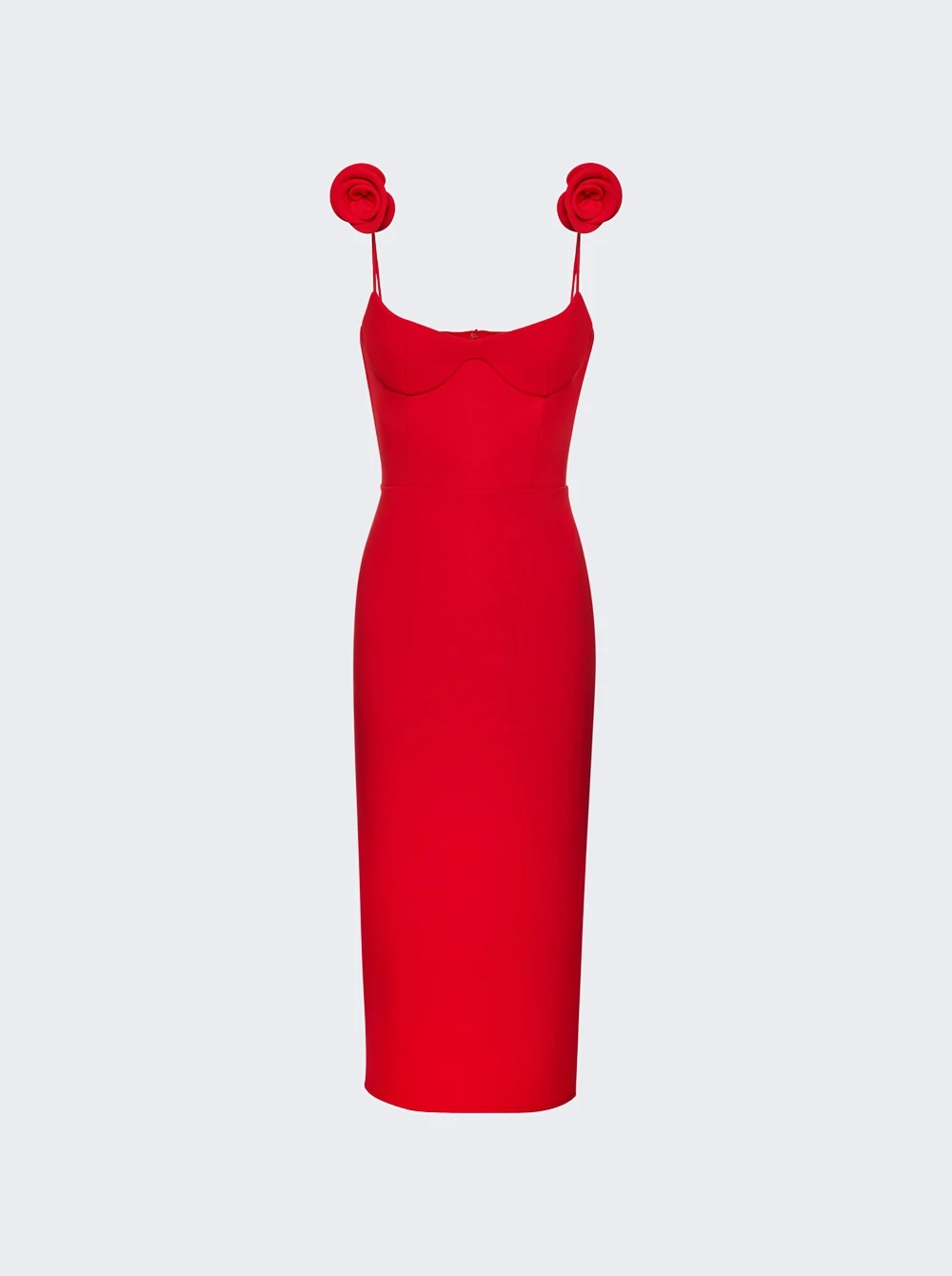Magda Butrym Bustier Midi Dress Red