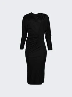 Oron Ruched Dress Black