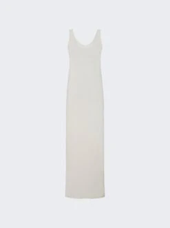 The Row Toman Dress White