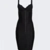 Balenciaga Lingerie Mini Dress Black
