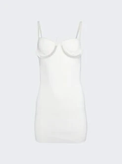Dion Lee Wire Mini Dress Ivory