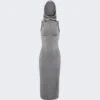 ALAIA Hooded Dress Blue
