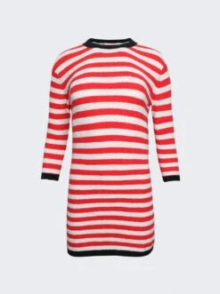 Cam Striped Dress Red Tulip