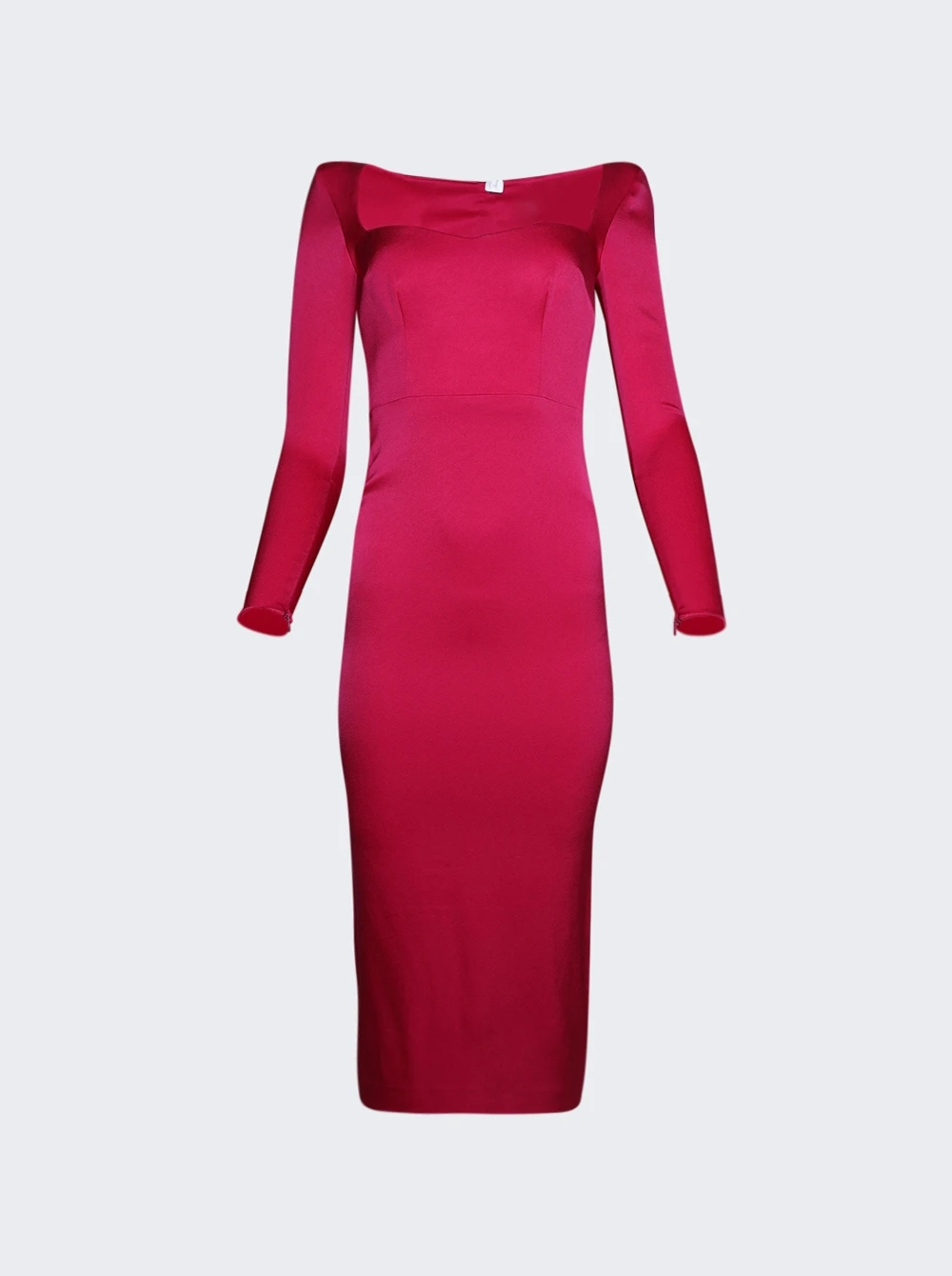 Angled Portrait Dress Raspberry
