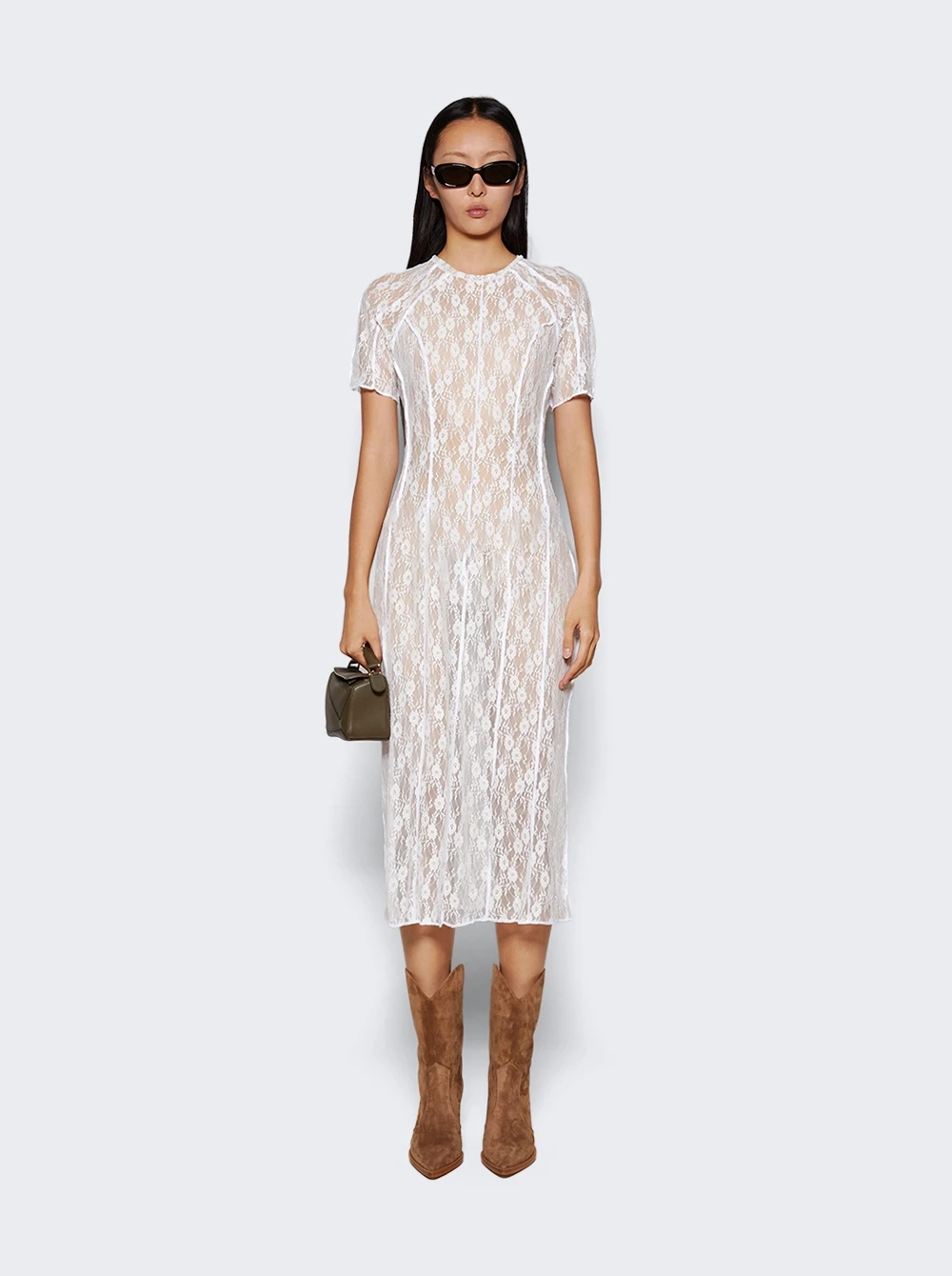 Essentia Lace Dress White - Image 2