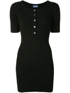 Samphire Knit Dress, Black Black