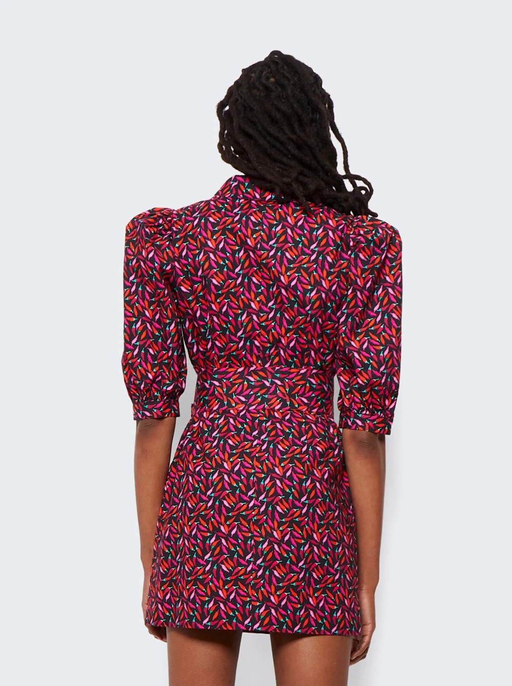 The Casitas Mini Dress Chili Red - Image 5