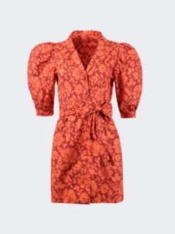 The Casitas Mini Dress Red Clay