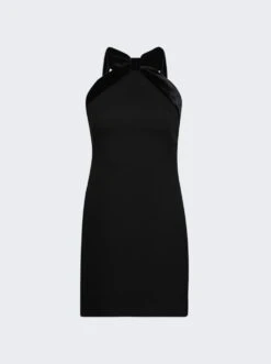 Miu Miu Open Back Mini Dress Nero