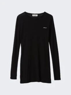 Miu Miu Long Sleeve Dress Black