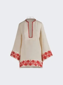 JOHANNA ORTIZ Ocean Clan Dress Ecru