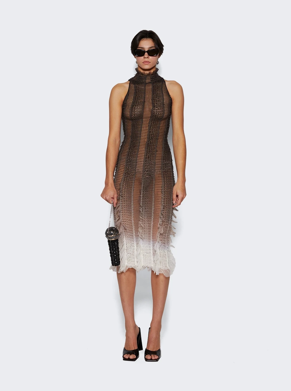 Angel Midi Dress Black - Image 2