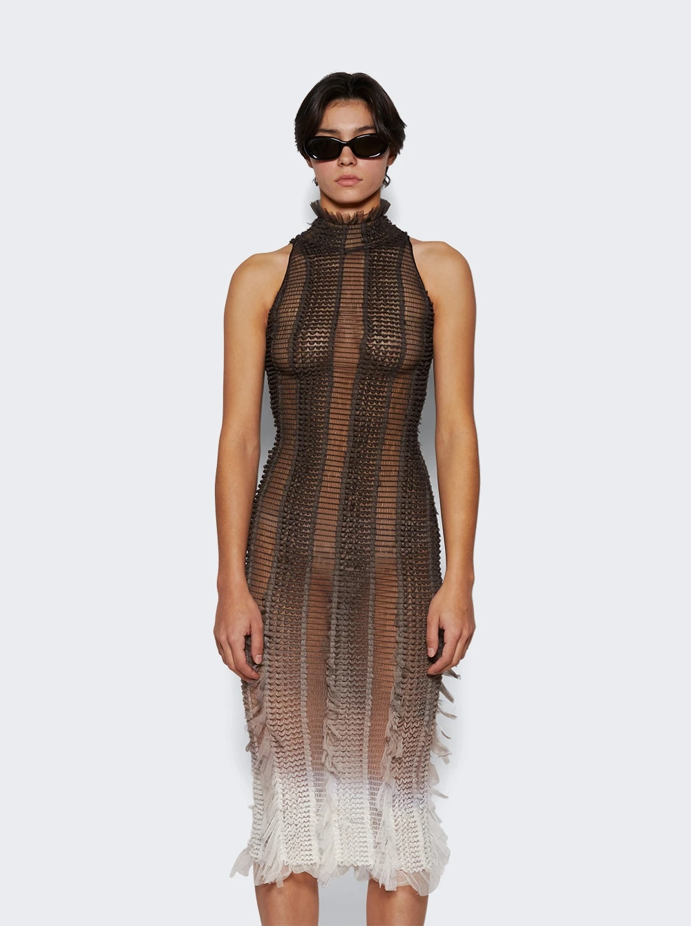 Angel Midi Dress Black - Image 3