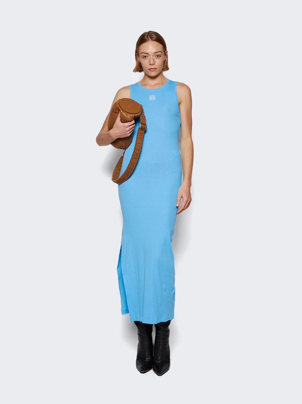 Loewe Anagram Tank Dress Medium Turquoise - Image 2