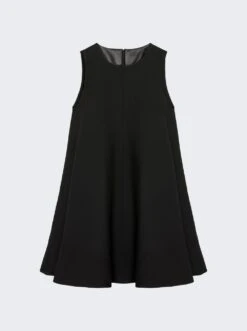 Loewe Silk And Wool Mini Dress Black