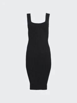 Knit Midi Dress Black