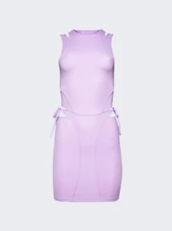 VETEMENTS Deconstructed Bikini Dress Lilac